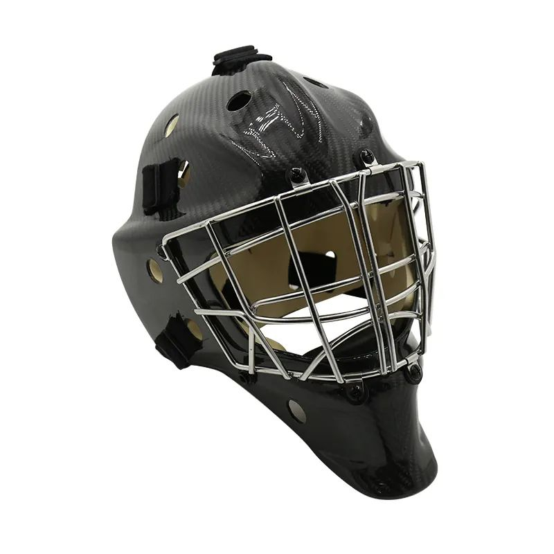 Стальной полный защитный хоккейный вратарский шлем