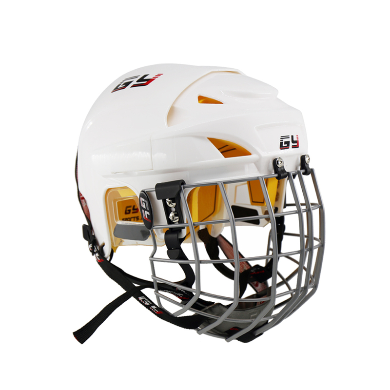Средний удобный хоккейный шлем для круглой головы