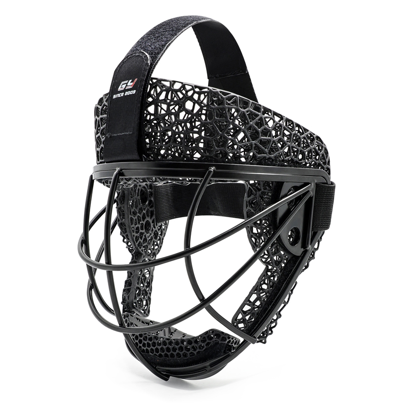 Пользовательская 3D -печатная пена на металлическом хоккейном хоккее оборонительная угловая угловая маска