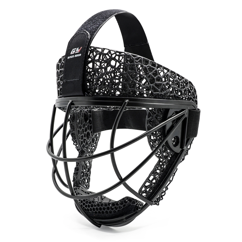 Пользовательская 3D -печатная пена на металлическом хоккейном хоккее оборонительная угловая угловая маска