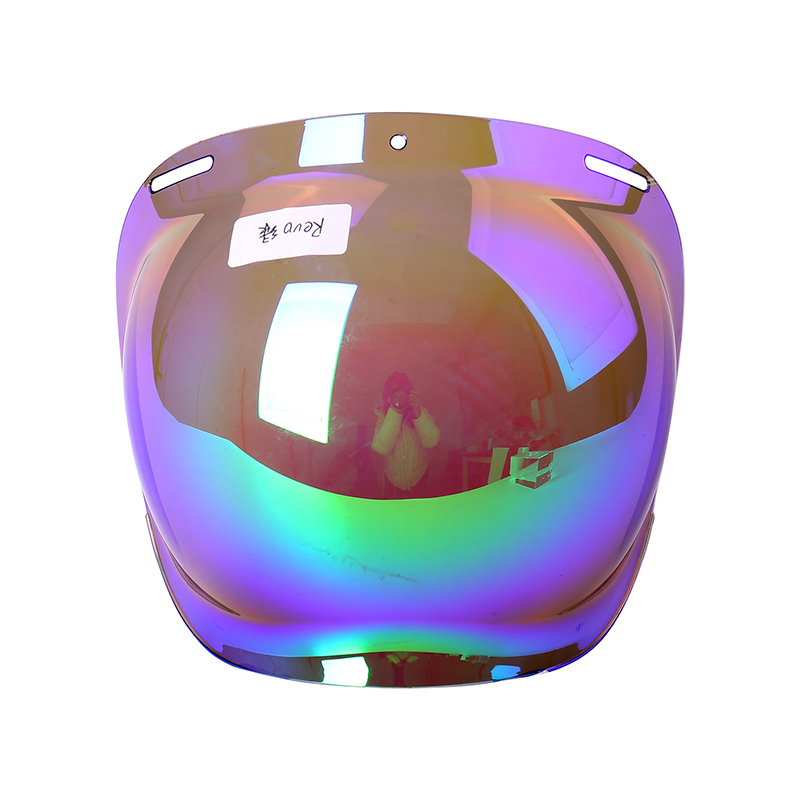 Универсальный мотоциклетный шлем Bubble Purple Visor