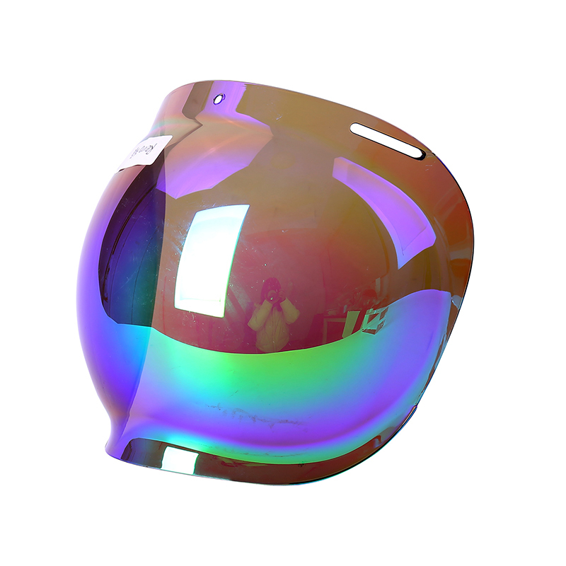 Универсальный мотоциклетный шлем Bubble Purple Visor