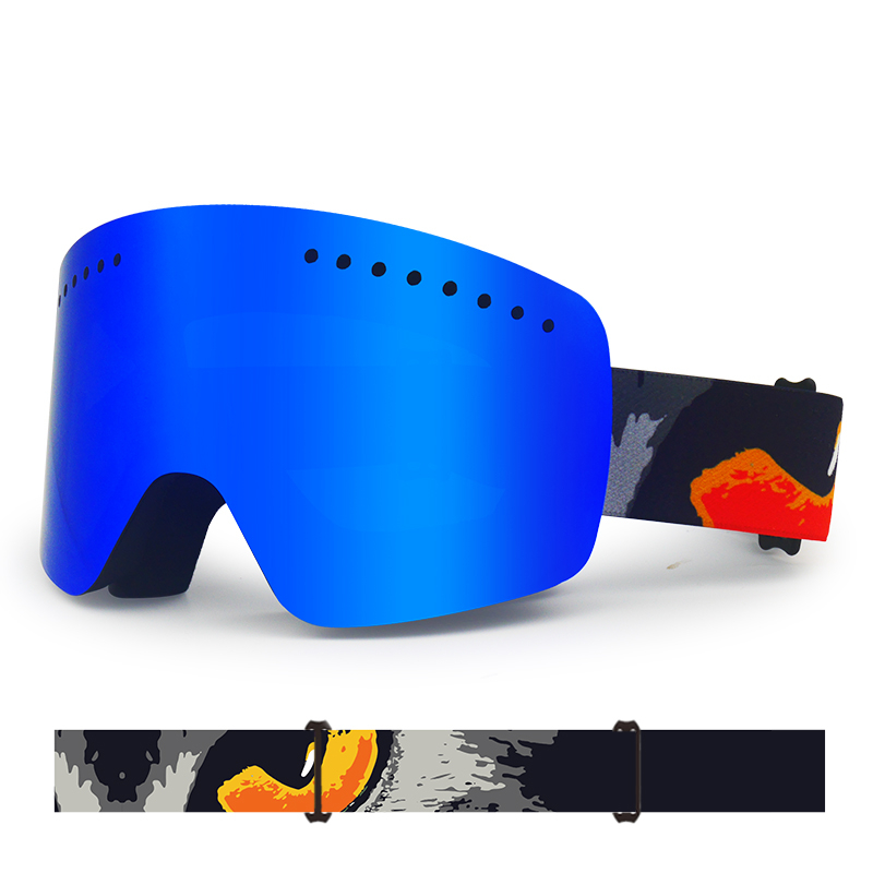 Прочные лыжные очки для взрослых с твердым покрытием