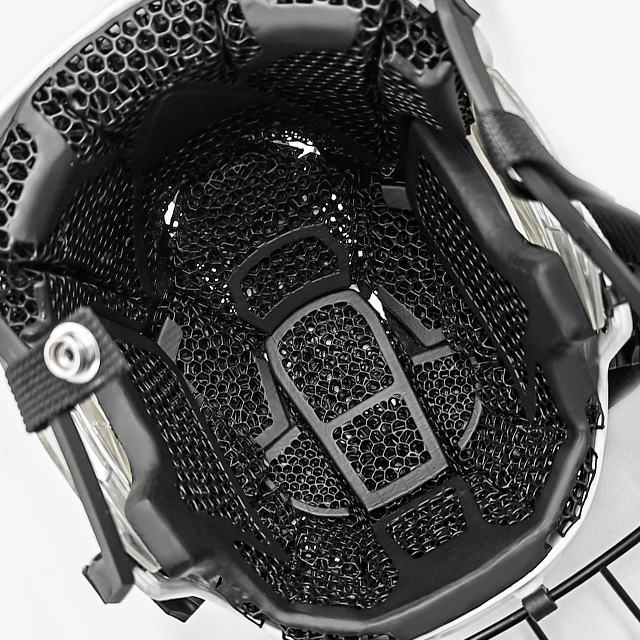 Альтернативный материал D3O и решетчатая подкладка для 3D-печати хоккейного шлема